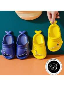 Baby Slippers Bebe Tubarão Sandal Girl And Boy Sandal Lightweight Soft Eva Non-Slip Baby Shar Slipper - 寶藍色 - 查看 6