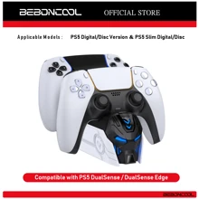 BEBONCOOL FC500 P5 Controller Charger Station For P5 Dualsense Controllers: Fast P5 Dual Controller Stand Charger Dock-LED P5 Controller Charging Station Accessories For P5 Storage Kit - White - View 1