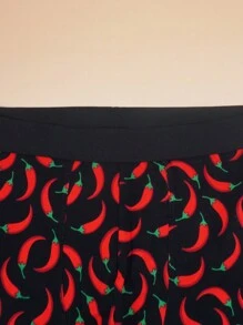 1 Piece Chili Style Comfortable Breathable Cute Boxer Briefs - Multicolor - View 4