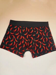 1 Piece Chili Style Comfortable Breathable Cute Boxer Briefs - Multicolor - View 1