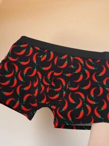 1 Piece Chili Style Comfortable Breathable Cute Boxer Briefs - Multicolor - View 5