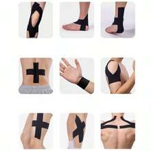 1 ROLLE 5cm x 5m Muskel Paste Kinesio Tape Elastisches Band Brust Paste Knie und Ellbogen Pad Fitnesstape Schutzzubehör Sport Tape Fitness Zubehör