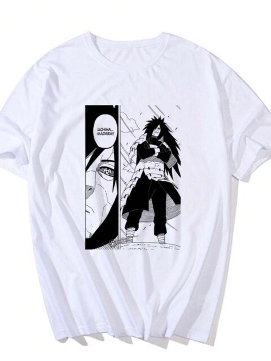 Unisex Sasuke T-Shirt 100% Cotton Streetwear Launch Shipping In Various Colors!! - trắng - Xem 1