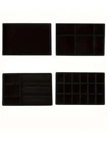 4pcs/1pc Jewelry Manager Tray, Elegant Stackable Velvet Jewelry Manager - Surface Wear, Suitable For Portable Multi Functional Storage Of Rings, Earrings, And Necklaces, Large Stackable Jewelry Tray With Drawers, Jewelry Storage Space For Earrings, Necklaces, And Bracelets, Easy To Sort - Multicolor - View 18