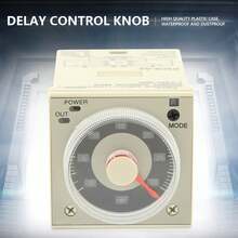 Relé temporizador de retardo H3CRA8 1.2S300H Relé de tiempo de control de perilla de 8 pines CA 220 V - Blanco - Ver 2