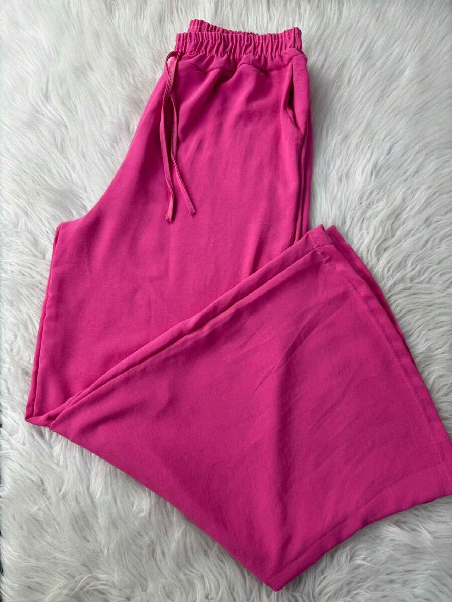 Plus Size Women's Social Pantalona Pants Tailoring Noble Size - 粉色 - 查看 1