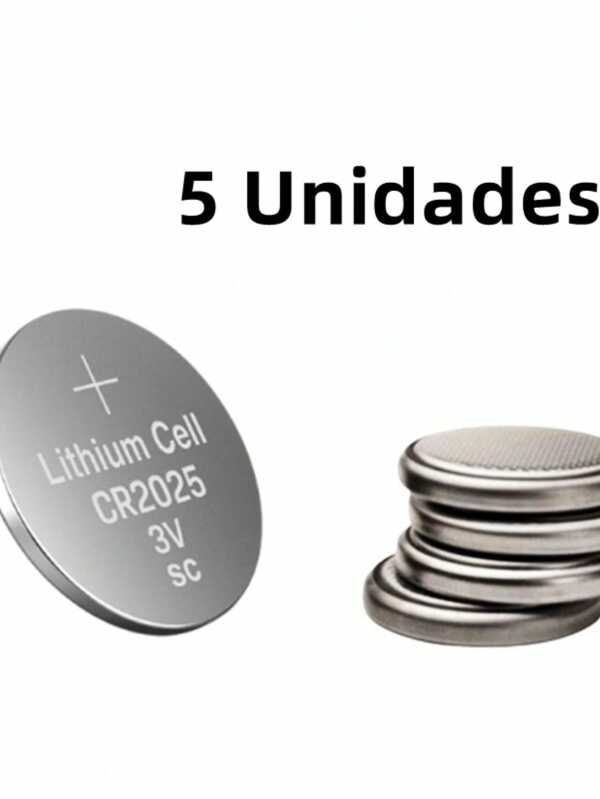 Pcs 5 Pilha Bateria Lithium Cr2025 3v Botão Moeda Compativel Chave De Brinquedos/Cozinhas/Relogio/Carro - Envio Já Promoção