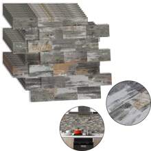 VA-Cerulean Tile Stickers 34 X 29 Cm 10 Pieces Type A/Type B/Type C/Type D/Type E/Type F For Kitchen Tile Leveling System PVC Wall Tile Foil Stickers Self-Adhesive Tile Foil, For Bathroom, Tile Decor, Fireplace Decor, Vanity Unit,Back To School,First Day Of School - Type a - View 1