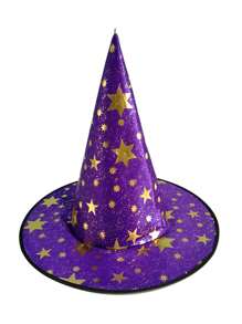 1pc Halloween Kid's Wizard Hat, Costume Party Accessory Witch Hat - Multicolor - View 5