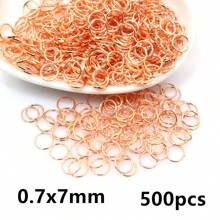 500pcs 3-12mm Metal Jump Rings Split Ring Open Single Loops DIY Jewelry Making Accessories Findings
