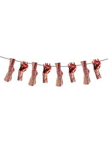 Halloween Party 1pc Halloween Hanging Pennant Banner, Bloody Limbs Decoration For Horror Atmosphere - Multicolor - View 12