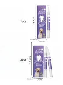 Yegbong 猫/狗爱好者礼物和狗/猫妈妈爱宠物口腔护理凝胶，为狗爱好者和狗妈妈爱以及猫爱好者和猫妈妈爱深度清洁牙齿污渍和口腔护理 - 白色 - 查看 2