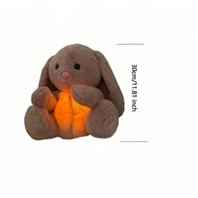 Búp bê thỏ sang trọng có nhạc đa chức năng, Quà tặng tiệc sinh nhật Giáng sinh cho người hâm mộ - 30cm/11,81 inch - Xem 2