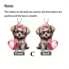 1 Máy Tính 2D Acrylic Hình Chó Dễ Thương Xe Ô Tô Mặt Dây Chuyền, Ngày Lễ Trang Trí, Ba Lô Mặt Dây Chuyền, Móc Khóa, Đảng quà Tặng, Đồ Dùng Trang Trí Giáng Sinh - Nhiều màu - Xem 10