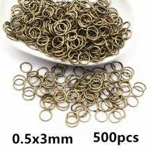 500pcs 3-12mm Metal Jump Rings Split Ring Open Single Loops DIY Jewelry Making Accessories Findings