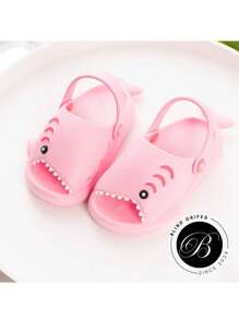 Baby Slippers Bebe Tubarão Sandal Girl And Boy Sandal Lightweight Soft Eva Non-Slip Baby Shar Slipper - 淺粉色 - 查看 5