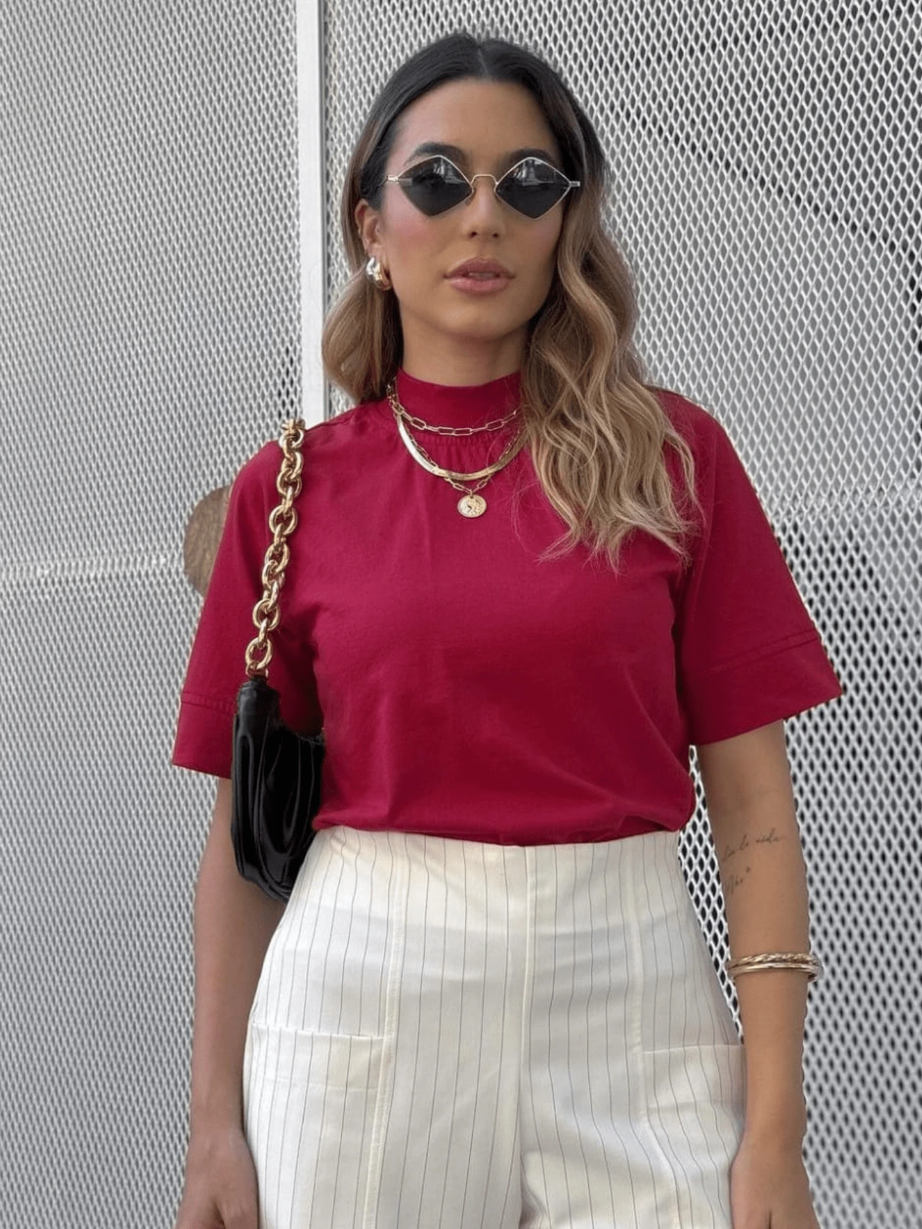 Women Blouses - CHERRY - View 1