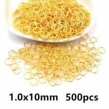 500pcs 3-12mm Metal Jump Rings Split Ring Open Single Loops DIY Jewelry Making Accessories Findings