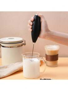 Milk Frother, Powerful Handheld Milk Frother, Mini Milk Foamer, Coffee Stirrer, Stainless Steel Drink Mixer For Coffee, Lattes, Cappuccino, Matcha, Hot Chocolate, Portable Foam Maker, Electric Wireless Blender Mini Coffee Maker Back To School