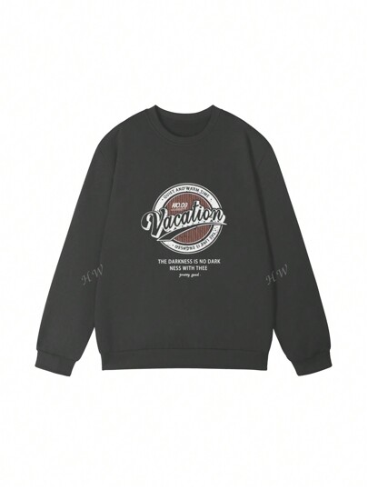 Loose Casual Round-Neck Sweatshirt For Women