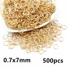 500pcs 3-12mm Metal Jump Rings Split Ring Open Single Loops DIY Jewelry Making Accessories Findings