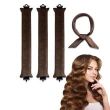 Rulos para el cabello sin calor, rizos durante la noche sin calor, clips para diadema para todos los estilos de cabello, diseño de clips con gancho, amigable para dormir, para mujeres con cabello largo - Multicolor - Ver 14