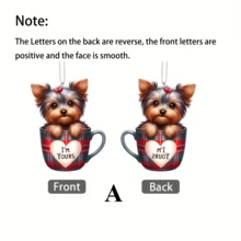 1 Máy Tính 2D Acrylic Hình Chó Dễ Thương Xe Ô Tô Mặt Dây Chuyền, Ngày Lễ Trang Trí, Ba Lô Mặt Dây Chuyền, Móc Khóa, Đảng quà Tặng, Đồ Dùng Trang Trí Giáng Sinh - Nhiều màu - Xem 5