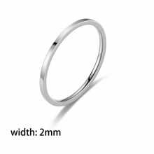 Anillo de de titanio de moda, banda de acero inoxidable plana personalizada, regalo para novio, Navidad, Año Nuevo, Día de San Valentín y días festivos