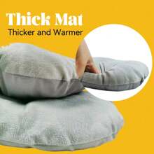 灰色半封閉式寵物屋,貓狗床,可拆卸寵物小型和中型犬舍,全年適用的墊子 - 灰色 - 查看 10