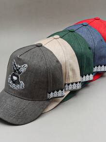 Paquete de 5 pzs de gorra con diseño de Gato Alebrije. - Multicolor - Ver 2