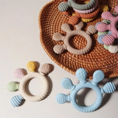 Silikonbeißspielzeug für Babys, Kauzeug für Säuglinge, Geschenk für Neugeborene