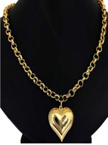 Unisex Women's Set Chain + 01 Bracelet With Heart Pendant - Ngôi sao - Xem 2