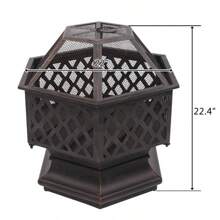 Hexagonal Stove For Making Tea In The Garden, Indoor Heating Stove, Outdoor Firewood Tray