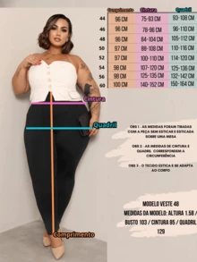 Plus Size Leggings - màu đen - Xem 4