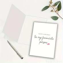 1 张，男朋友生日贺卡，丈夫生日贺卡，给我最爱的人，女朋友生日贺卡，妻子生日贺卡，生日贺卡，小型企业用品，感谢卡，生日礼物，卡片，不寻常的物品，礼品卡，圣诞节