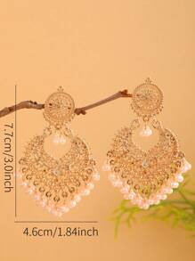 EVBEA 1 对夸张波西米亚风格珠子和流苏耳环，适合女性日常佩戴 - 彩色 - 查看 10