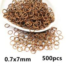 500pcs 3-12mm Metal Jump Rings Split Ring Open Single Loops DIY Jewelry Making Accessories Findings