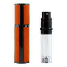 furio 1pc Luxury Leather Clad Metal Perfume Atomizer,Robust And Easy To Use, Portable Mini Refillable Perfume Bottle Travel Size Spray Bottles Accessories 5ml/0.17oz