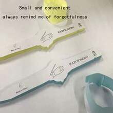 1pc Watch Shaped Memo Wristband, Reusable N Times Sticky Note Creative Wrist Watch Design Notepad - Multicolor - View 7