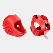 1pc Enclosed Style Training Combat Helmet For Martial Arts Fighting, Boxing Protective Gear - Multicolor - View 5