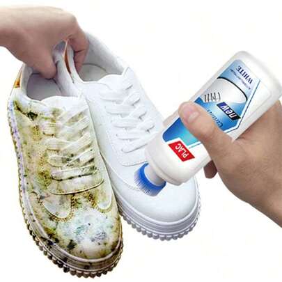 1pc-3pcs Mini White Shoe Cleaner Cleaning Kit, Shoe Whitener Brush For Sneakers & Leather Shoes