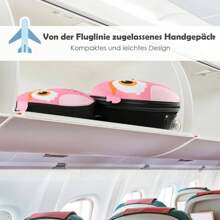 2 Pcs. Children's Suitcase With Backpack Children's Travel Suitcase Set Children's Trolley Children's Luggage (Owl)