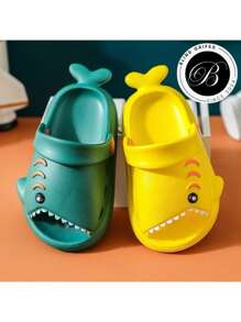 Baby Slippers Bebe Tubarão Sandal Girl And Boy Sandal Lightweight Soft Eva Non-Slip Baby Shar Slipper - 綠色 - 查看 3