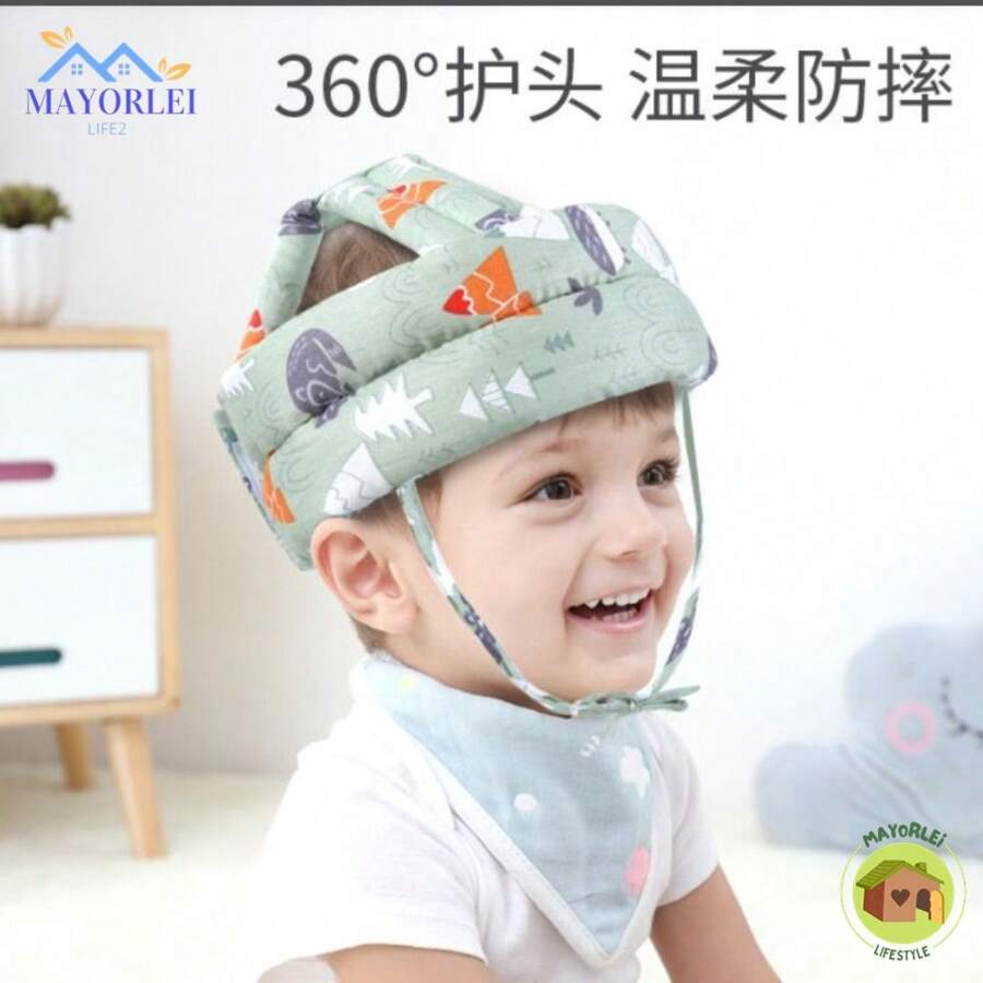 Baby Fall Protection Hat, Anti-Shock Helmet, Adjustable Head Protection For Babies - Little Girl - View 1