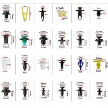 900Pcs Car Body Trim Clips Plastic Push Pin Rivet Screw Panel Fasteners Interior - Negro - Ver 2