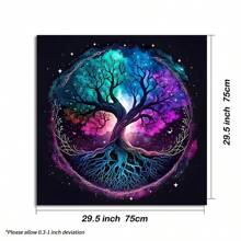 1 Peça Pano de Altar com Símbolos de Energia Espiritual, Pano Preto de Oráculo Astrológico Pagão e Bruxaria para Tarot, Suprimentos de Bruxa, Tapete de Jogo, Pano de Tarot - Multicolorido - Visão 12