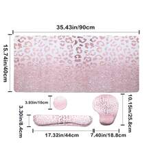 一款精美的大理石纹腕托鼠标垫+键盘支架+游戏鼠标垫+杯垫，加厚防滑设计，带腕托，办公电脑防滑鼠标垫，男女通用，学习用品，办公用品，返校季游戏鼠标垫