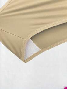 Comfort Thong Panties With Folded Waistband - 米色 - 查看 3