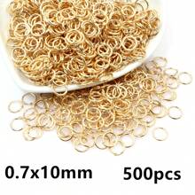 500pcs 3-12mm Metal Jump Rings Split Ring Open Single Loops DIY Jewelry Making Accessories Findings