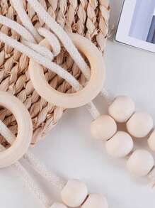 1 件/2 件绳子和木珠流苏简约窗帘系带，北欧风格装饰 - 彩色 - 查看 7